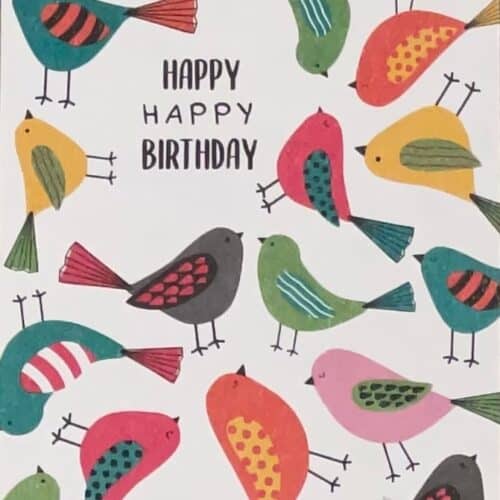 bird birthday card